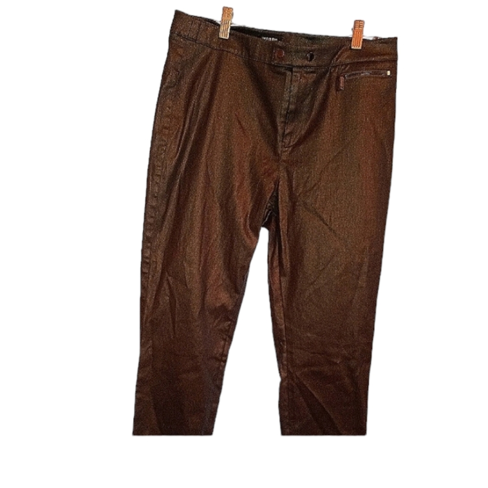 Worth coated faux leather trousers